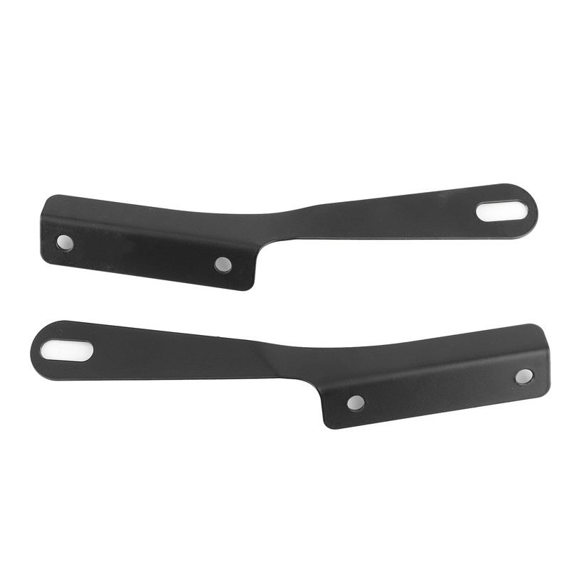 Universal Motorcycle Windshield Wind Deflector Screen W/Mounting Bracket for 5‑7inBlack