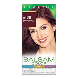 Clairol Balsam Permanent Hair Dye, 613B Burgundy Hair Color, 1 Count