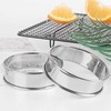16 Pieces Double Rolled Tart Rings Stainless Steel Muffin Rings