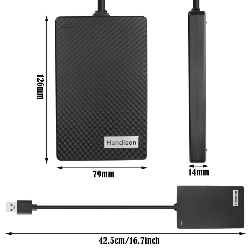 GINTOOYUN 2.5 Inch HDD SDD Enclosure USB 3.0 Ultraspeed External