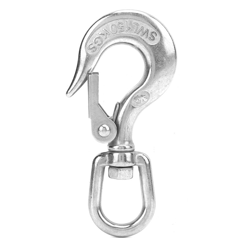 5pcs Stainless Steel Eye Slip Hook with Safety Latch Lifting