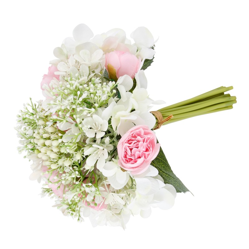 Simulation Wedding Bouquet Beautiful Bridal Holding Flower Wedding DecorationPink