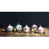 Portmeirion Home & Gifts SMF79011-XG Flamingo Christmas Bauble, ceramic, Multi
