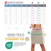 sesto senso Women's Underskirt Knee-Length Tight Petticoat Viscose Silk, orange