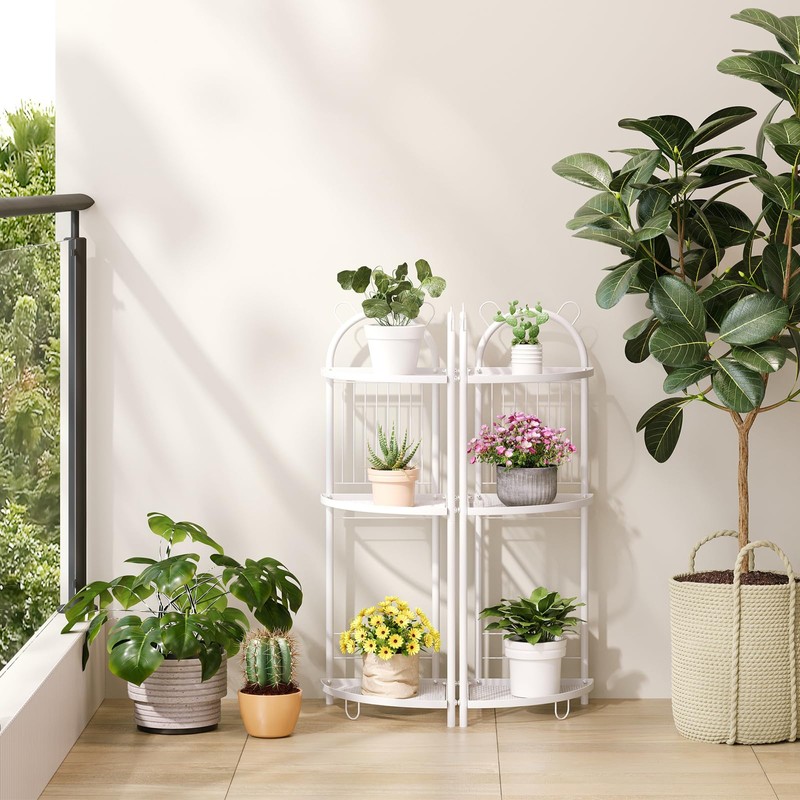 CICUFY Corner Shelf Stand Metal Bathroom Corner Shelf 3 Tier