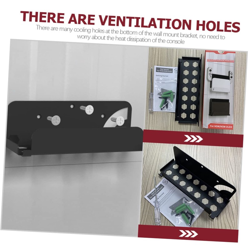 Operitacx Oled Wall Mount Game Console Shelf Cooling Small Wall