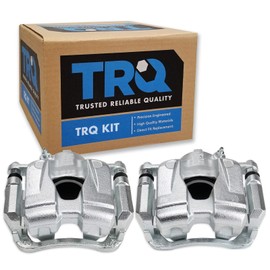 TRQ Front Brake Caliper Set Compatible with 2016-2018 Fiat 500X 2015-2018 Jeep Renegade