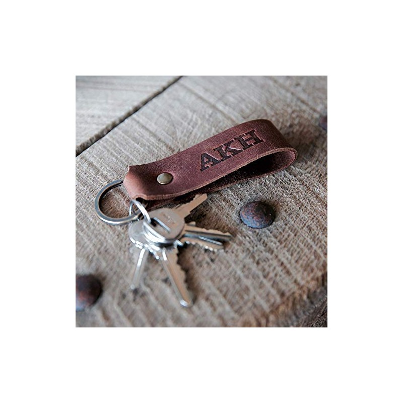 The Tucker Fine Leather Key Chain Key ring (Brown)
