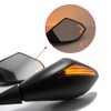 DREAMIZER Motorcycle Mirrors with LED Turn Signal Rear View Side