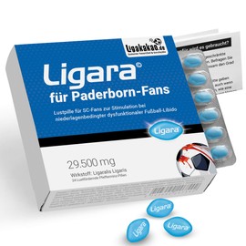 Ligara® for SC Paderborn Fan Item Gift Birthday Fans (1x Single Dose) Men's Gifts by Ligakakao.de