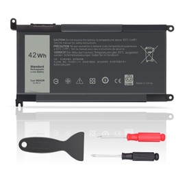 Tinkon Battery for Dell WDX0R P69G Inspiron 15/13 5000/7000 Series 15 7573 7579 7560 7570 7569 5570 5567 5565 5568 5578 5579 5575 13 7368 7378 5368 5378 5379 17 5765 5767 5770 P66F P58F 42WH