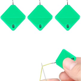 Enhebradores de agujas automáticos más nuevos para coser a mano, bordar, máquina de coser, enhebrador de agujas, herramienta de suministros de costura, se adapta a todos los tamaños de agujas (verde-3
