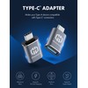 GRAUGEAR USB-C Adapter, Fast Data Transfer, Up to 10Gbps, USB