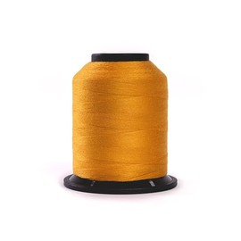 Finesse Thread Solid Colors | 100% poliéster, 3 capas, 50 wt | Conos de hilo | Hilo 100% poliéster para acolchado y costura (dorado, 1,100 yardas)