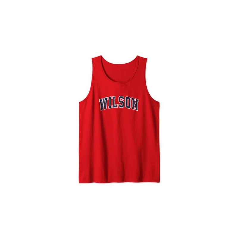 Wilson North Carolina NC Vintage-Sportdesign, marineblaues Design Tank Top