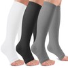 Open Toe Compression Socks Women & Men-3 Pairs 20-30 mmHg