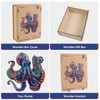 MYS A·U·R Wooden Puzzles for Adults,Octopus Wooden Jigsaw Puzzles 500pcs,16.9x16.9in,Royal,Unique