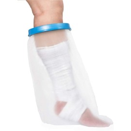 100% Waterproof Adult Cast Covers for Shower Leg, Resuable 28" Long,Easy to wear, Cast shower cover leg,foot bag for showering, post surgery waterproof foot boot covers, Plastic bag to cover leg