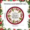 Christmas Round Table Cloths Red Polyester Tablecloth Christmas Round Tablecloth