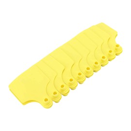 Cattle Ear Tags, 100 Set Plastic Livestock Blank Ear Tags Nomal Plastic Cattle Ear Tag, Easy to Identify, Tags for Pigs Goats Sheep Calf (Yellow)