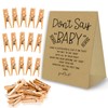Don't Say Baby Game For Baby Shower Clothespin Game, One