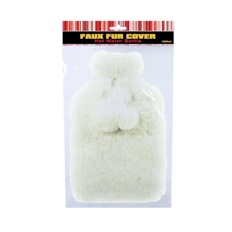 Benross 60860 2 Litre Cream Faux Fur Design Covered Hot
