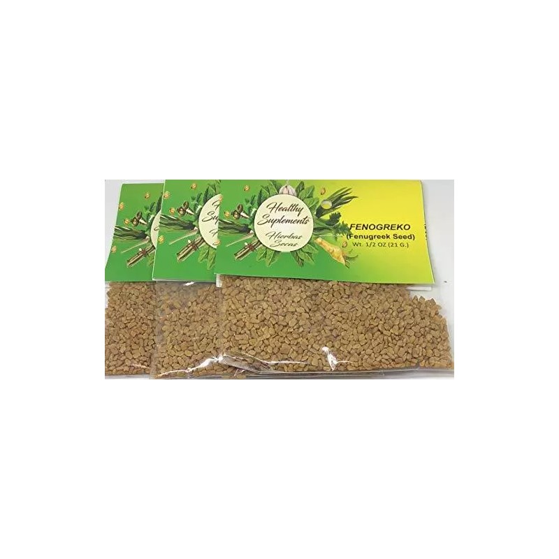 Healthy Supplements Fenogreco (Fenugreek) 3/8 oz (3 pcs-14 grms)