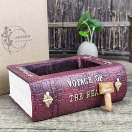 Succulent Pots, Cute Resin Animal Flower Planters Decorations, 4 Inches, Creative Pot for Sempervivum with Drainage, Gift for Women, Man, Office and Garden Decor Book, 5.4″x4.0″x2.2″