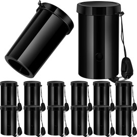 12 Pcs Mini Air Horns 3 Inch Noisemakers for Sporting Events Parties Celebrations Loud Noise Maker Blow Horn Noise Whistle with Lanyard for Birthday Party Celebrations Goodie Fillers(Black)