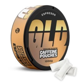 GLD Caffeine Pouches - Natural Caffeine, 100mg - Wintergreen - 5 Packs/Can