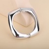 Xerling Chunky Geometric Square Bangle Simple Fashion Wrist Bracelet Women