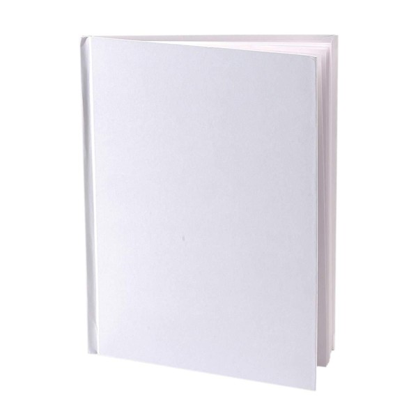 ASHLEY PRODUCTIONS White Blank Books with Hardcovers 6" W x