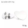 DFS Beauty Paleta Anillo Acero Inoxidable Mezcla Maquillaje_ Corazón