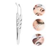 IWOWHERO 2pcs Professional Eyelid Treatment Tool Stainless Steel Tweezers Multifunctional