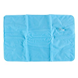 Laroal 4 Pieces Inflatable Cushion 34 x 22 cm Portable Beach Sun Bed Cushion Inflatable Neck Pillow for Camping Travel Fishing Aeroplane Car Office