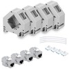 kwmobile Keystone Module and DIN Rail Adapter Set - Fits