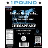 Hollar Boys Snacks Chesapeake Beef Jerky One Pound Resealable Bag,