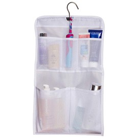 MISSLO Shower Caddy Organizer 5 Pockets Roll up Hanging Bathroom Accessories Storage for Camper, RV, Gym, Cruise, Cabin, College Dorm Shower, Small