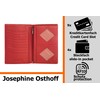 Josephine Osthoff Men's Leather ID Holder, Passport Case, Portrait Format,