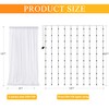 Fomcet Tulle Curtains with Lights String White 30FT X 10FT