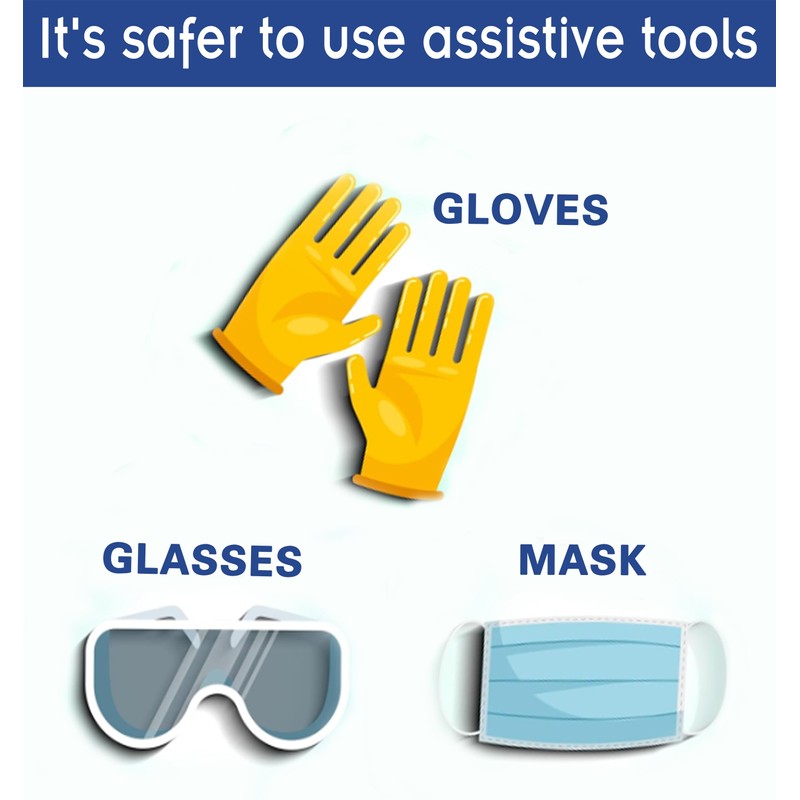 LOOCTOT Max Strength Clear Construction Adhesive, 2.8 fl oz Integrated