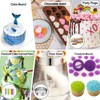 Gawren-H&E 678pcs Cake Decorating Kit,Baking Supplies with Decorating Tools,Cake Carrier,Cake