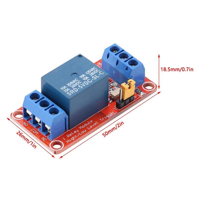 Relay Module with Optocoupler 1 Channel High&Low Level Relay Module