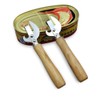 TEAMWILL 2pcs Stainless Steel Traditional Old Fashion Stab Can &