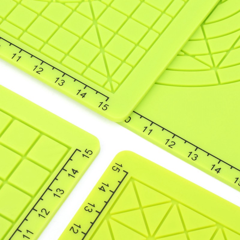4Pcs 3D Printing Pen Silicone Pad Green Copy Board Soft