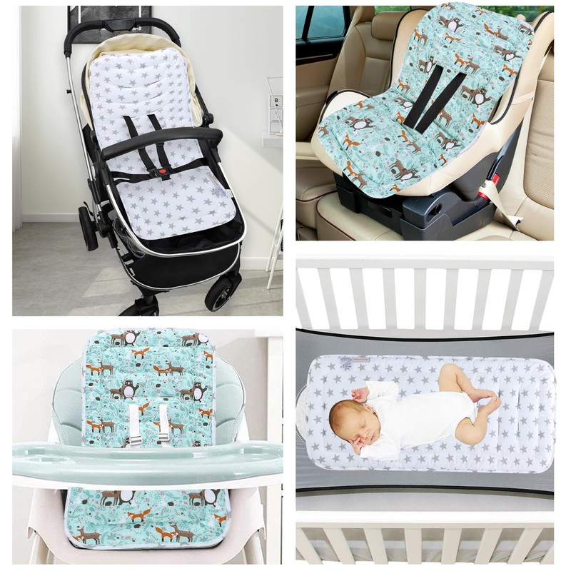 LAT Baby Seat Cover for Prams, Double-Sided Seat Cover Buggy,