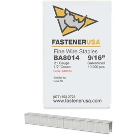 9/16" LEG x 1/2" CROWN 21GA GALV 8014 STAPLES 10,000ct | BA8014