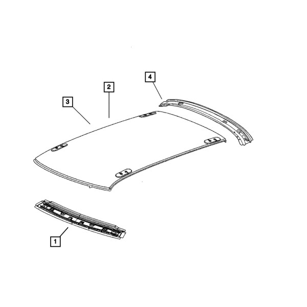 Mopar Genuine Mopar Roof Front Header 4780979AE