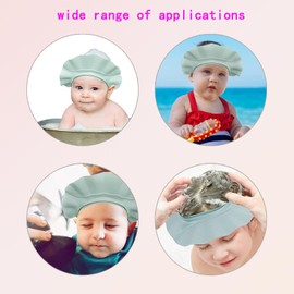 Adjustable Baby Shower Cap for Hair Washing | Bath Shield Visor Hat for Kids, Toddlers | Waterproof, Blue