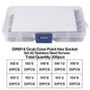 Skyzone Set of 200 Grub Screws Assortment Set, M3/M4/M5/M6/M8 Allen